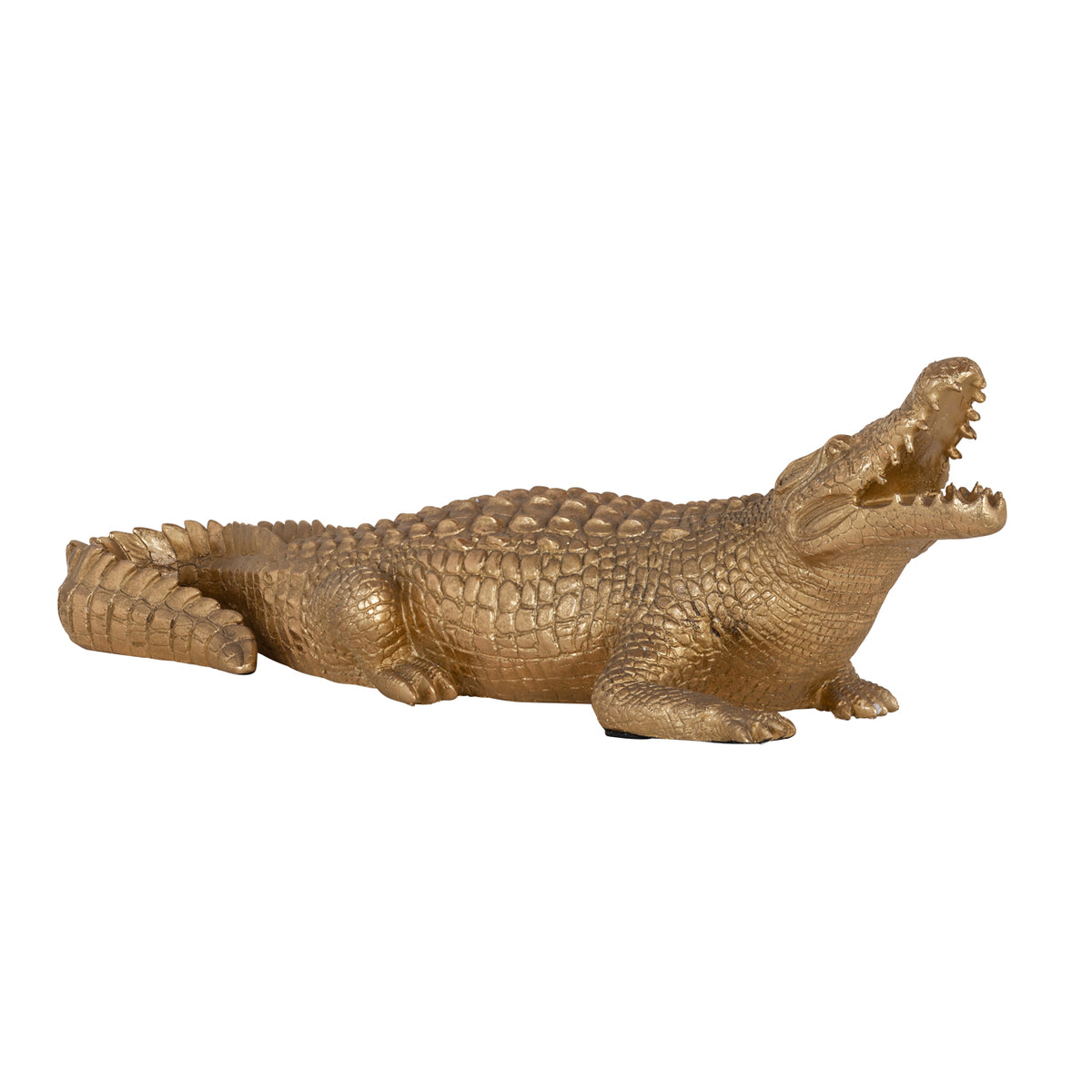 Obiect decorativ Crocodile, auriu