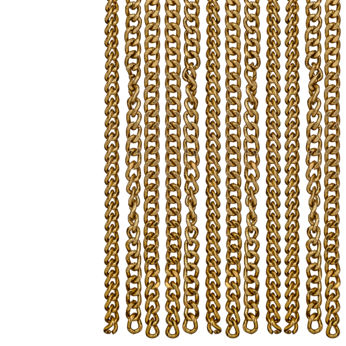 Obiect decorativ Curtain, auriu, lanț