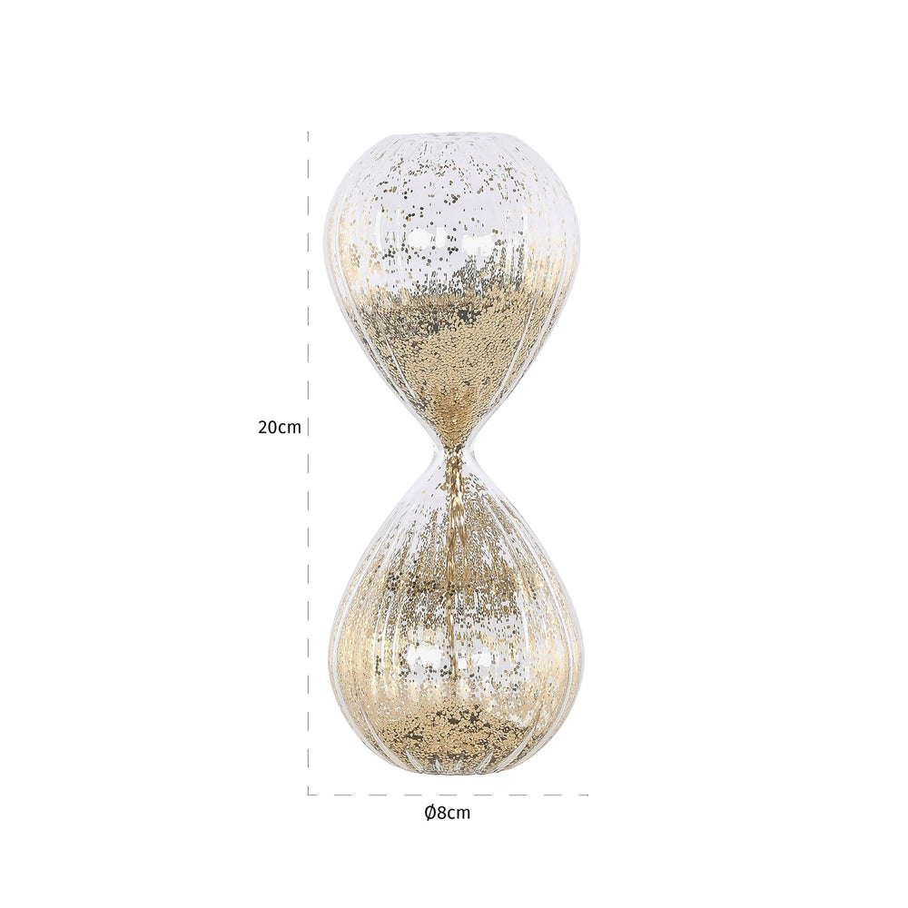Obiect decorativ Eila, auriu, clepsidră