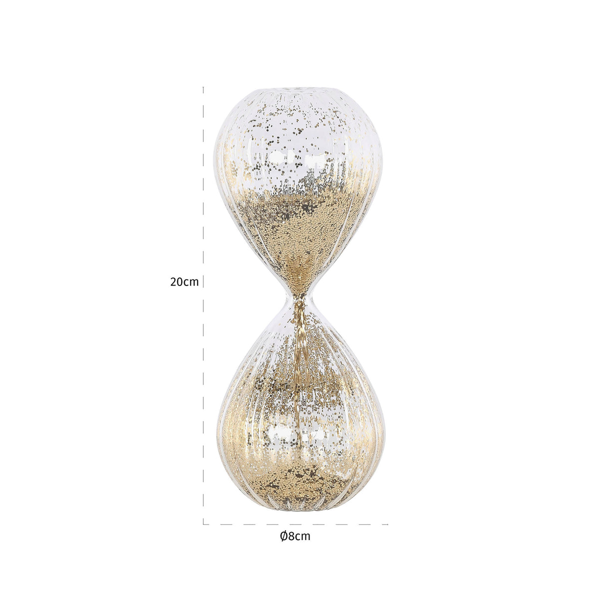 Obiect decorativ Eila, auriu, clepsidră