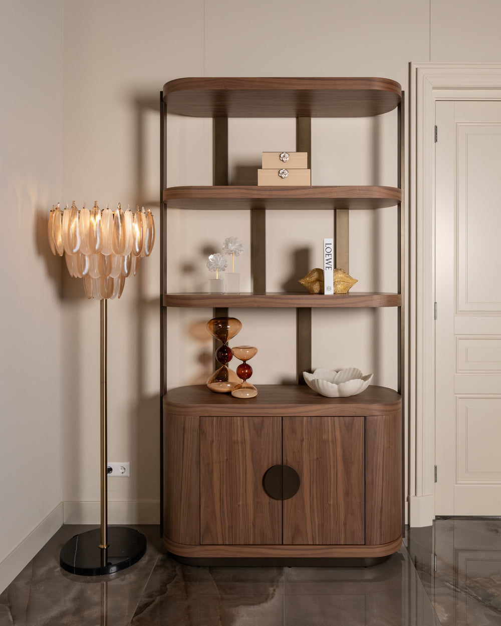 Obiect decorativ Elba, maro, clepsidră, mic – ambient