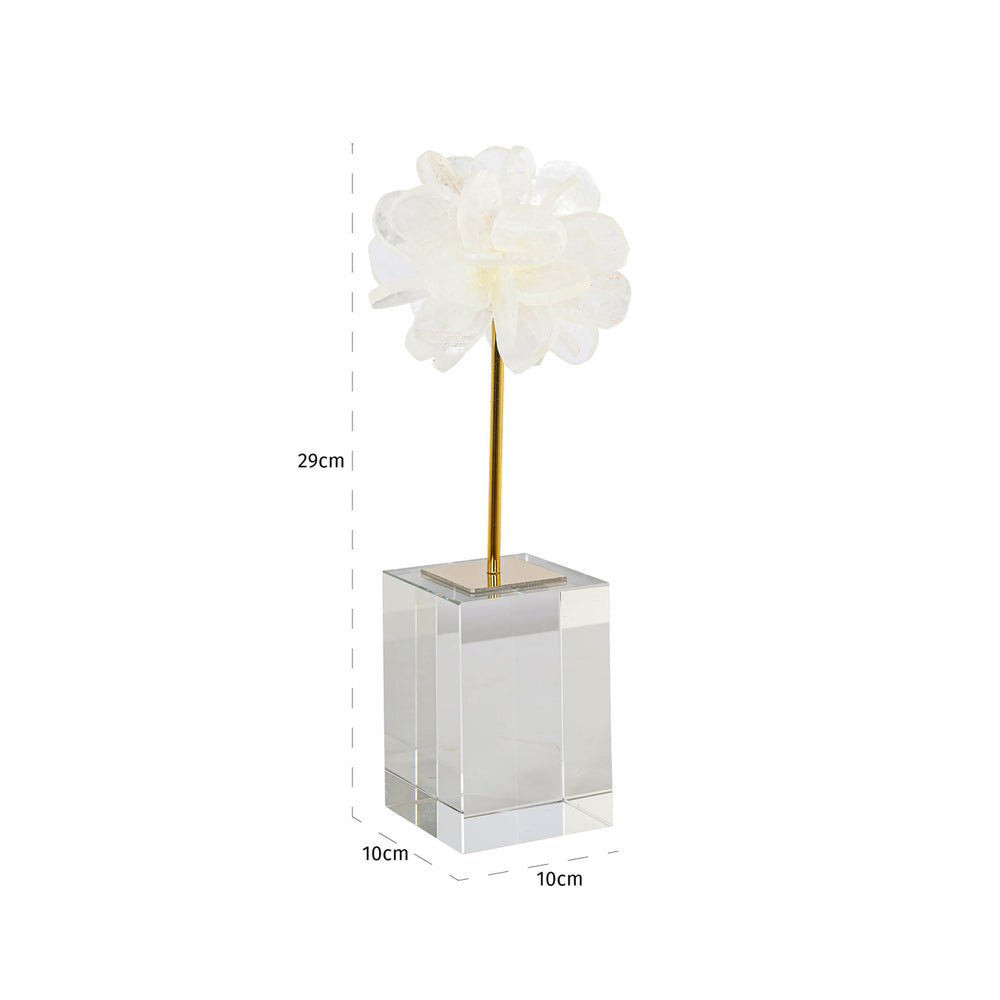 Obiect decorativ Eline, alb, mare