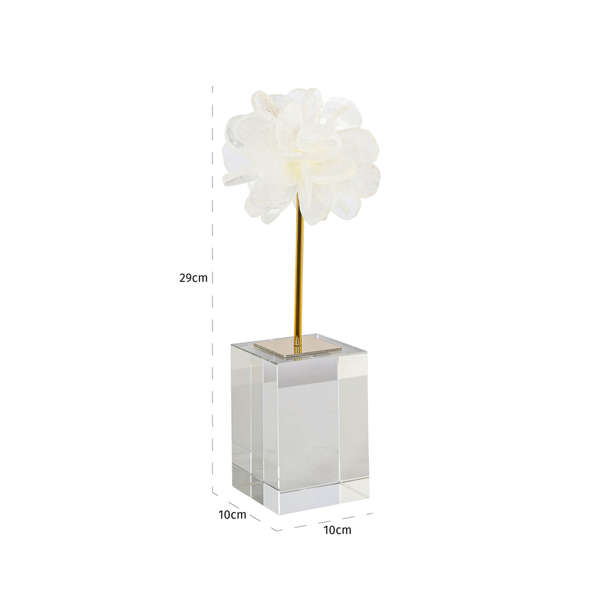 Obiect decorativ Eline, alb, mare