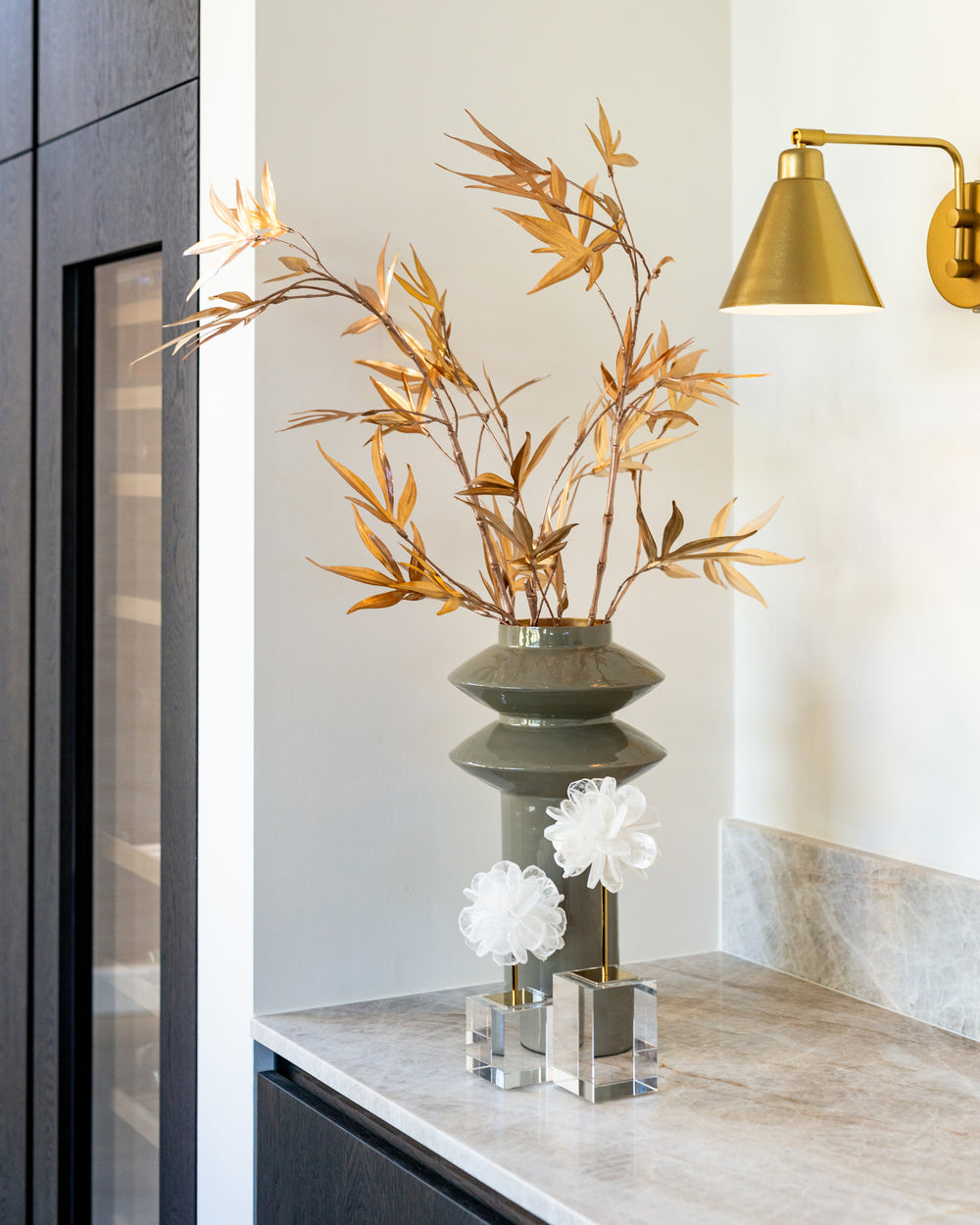 Obiect decorativ Eline, alb, mare – ambient