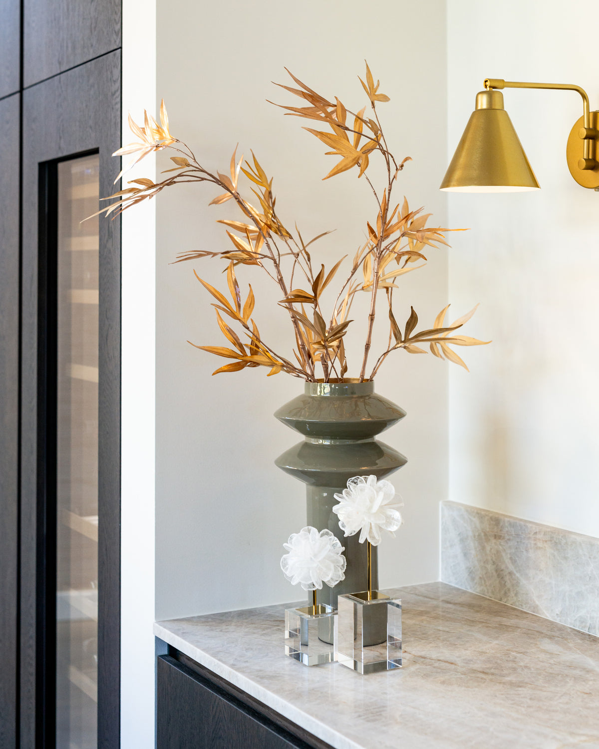 Obiect decorativ Eline, alb, mare – ambient