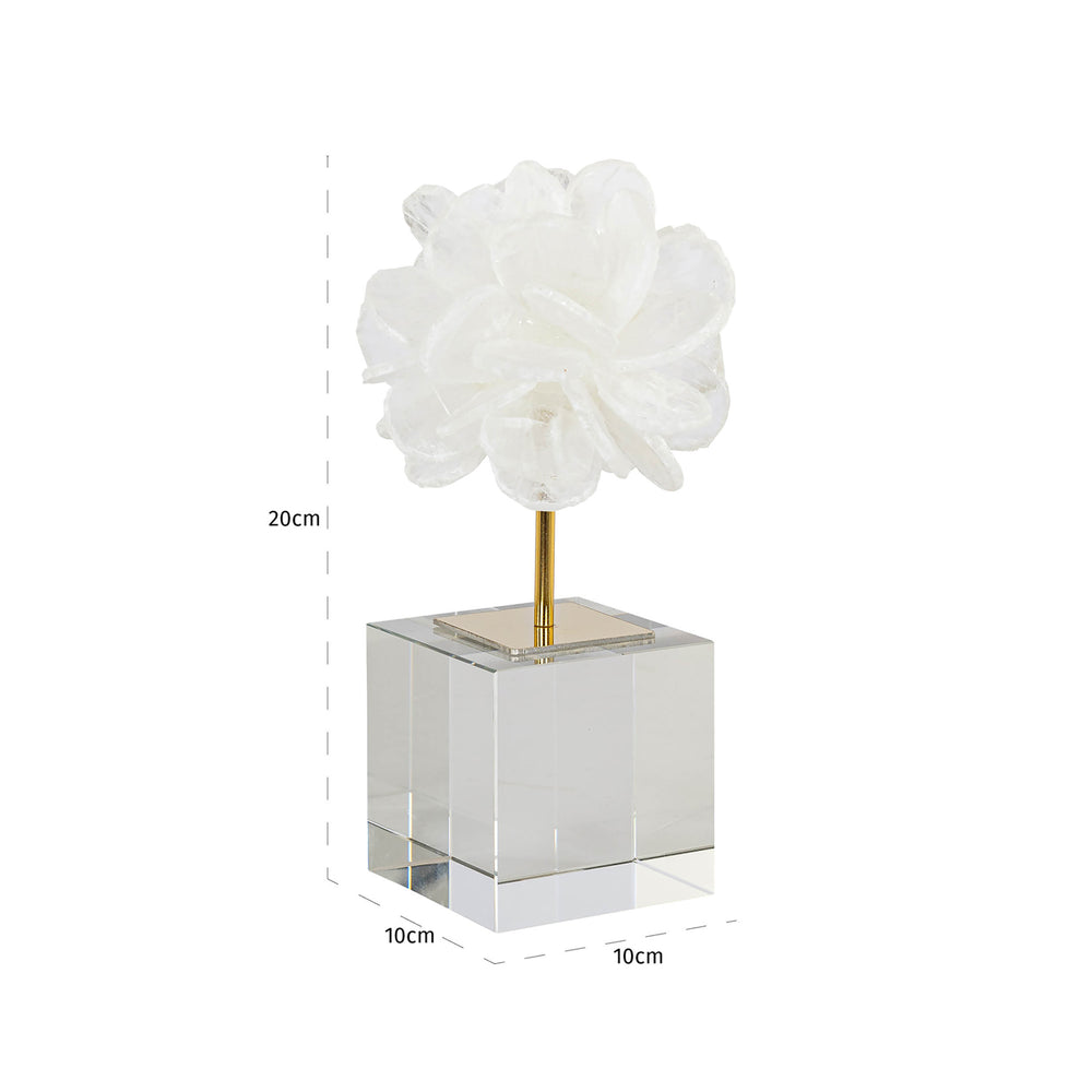 Obiect decorativ Eline, alb, mic