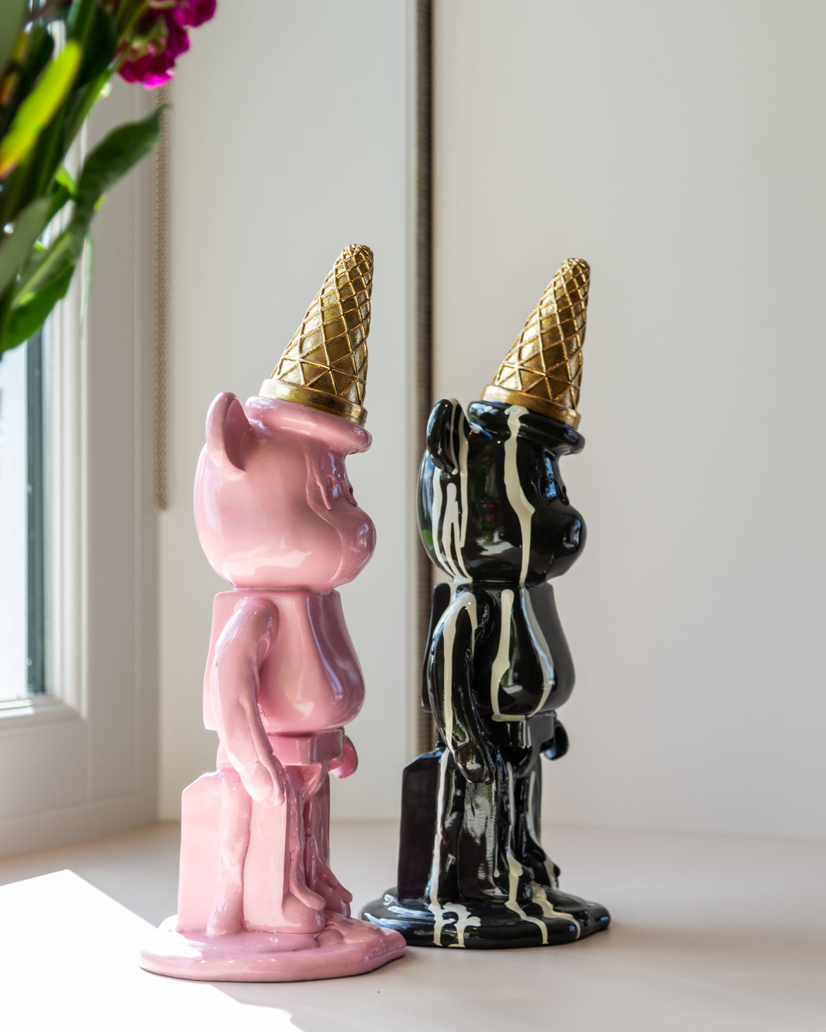 Obiect decorativ Icebear, negru – ambient