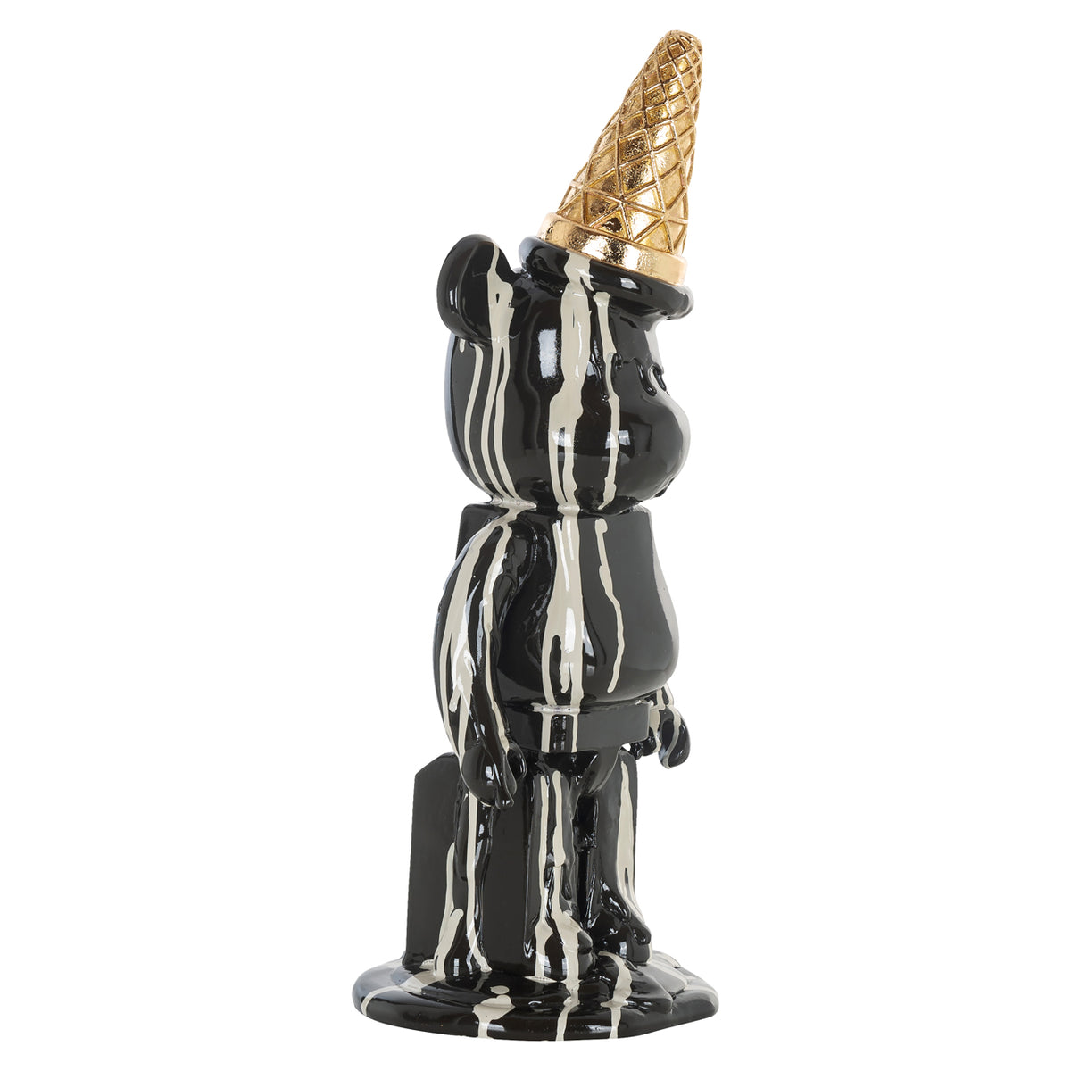Obiect decorativ Icebear, negru