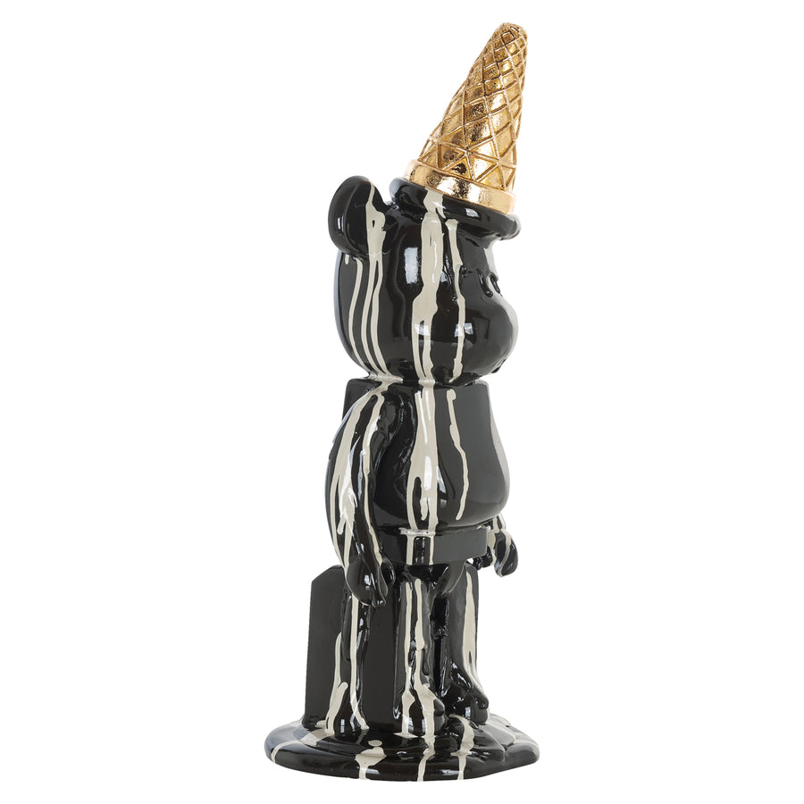 Obiect decorativ Icebear, negru