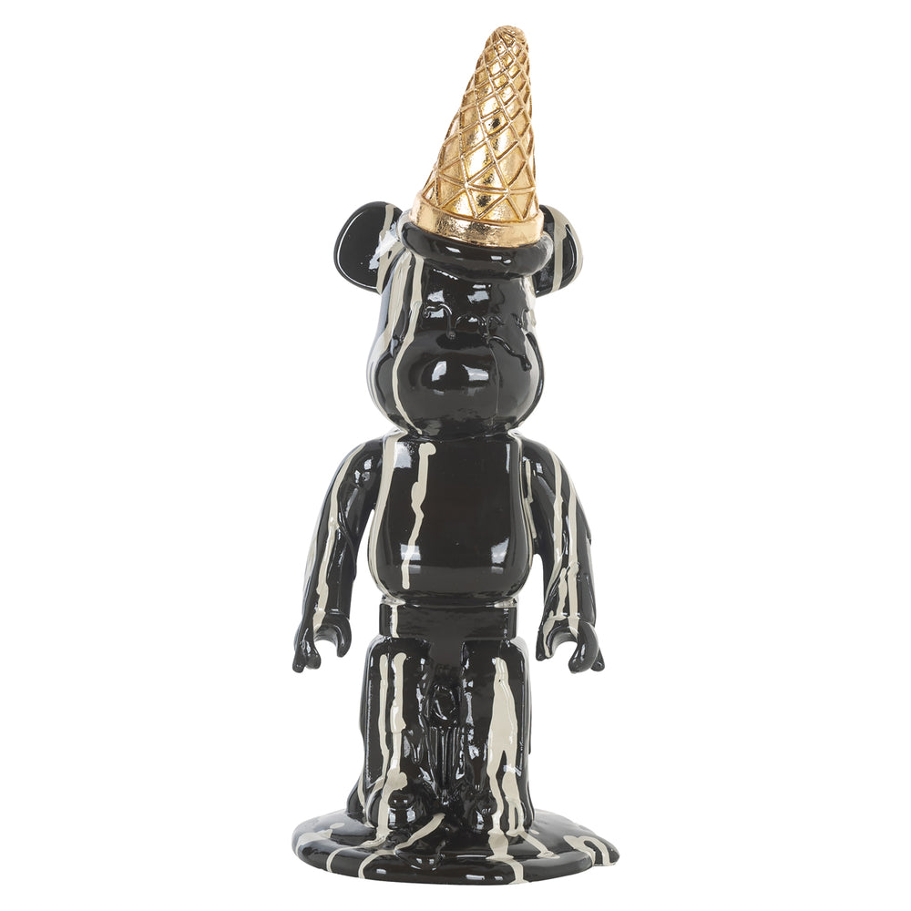 Obiect decorativ Icebear, negru