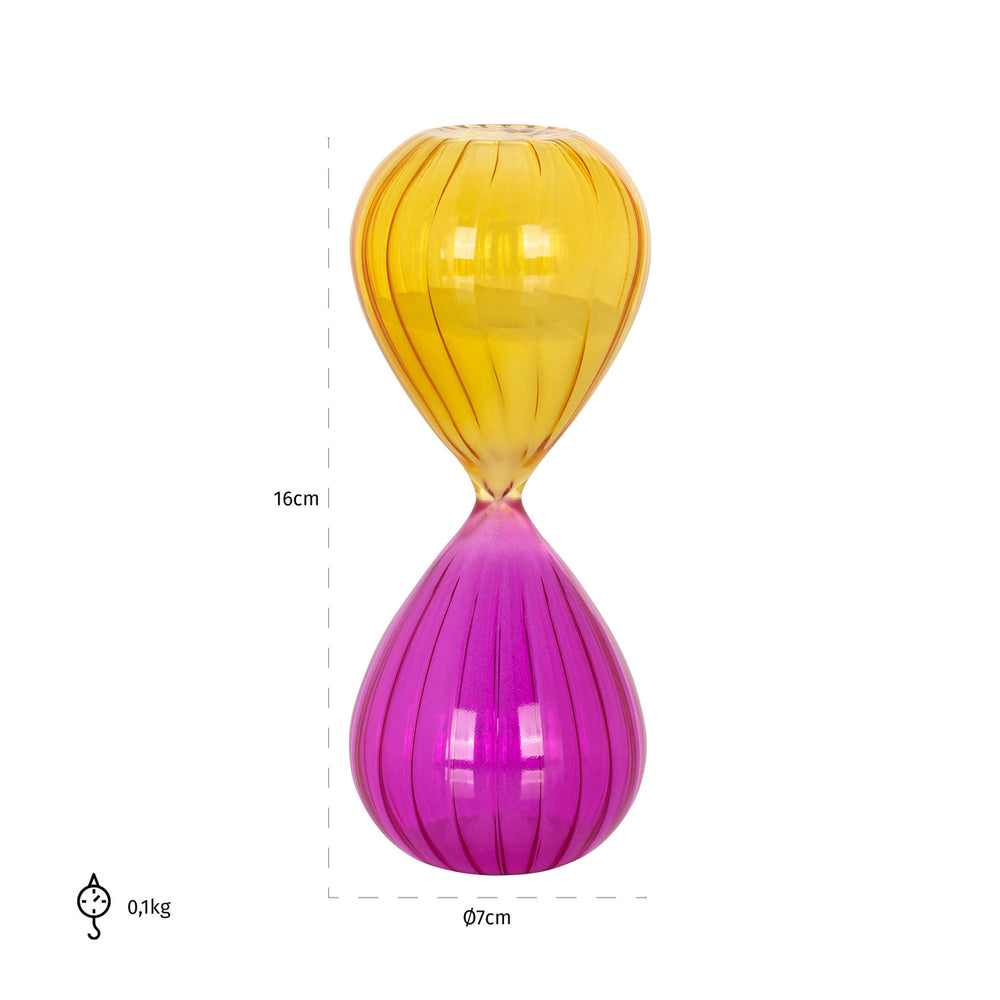 Obiect decorativ Jahla, chihlimbar, clepsidră – desen tehnic cu dimensiuni