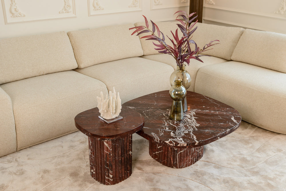 Obiect decorativ Lilly, alb, aspect de coral – ambient