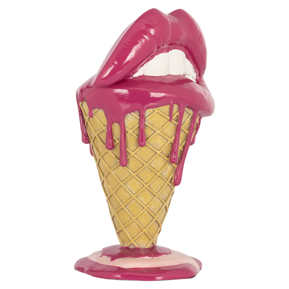 Obiect decorativ Lips, roz