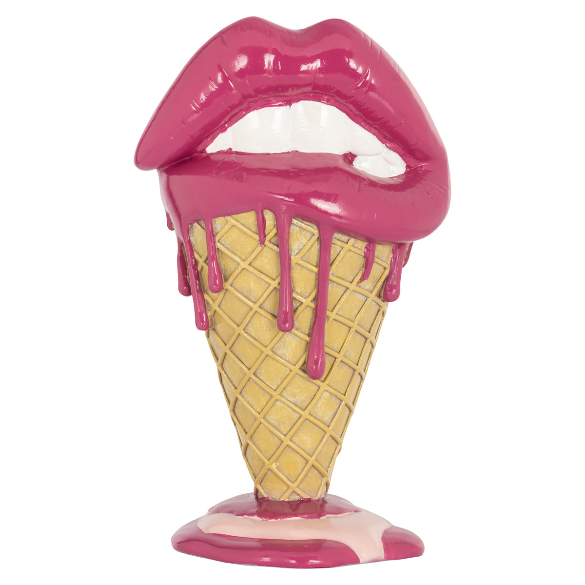 Obiect decorativ Lips, roz