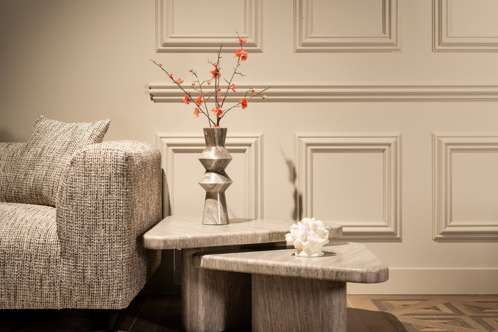 Obiect decorativ Mare, alb, aspect de coral – ambient