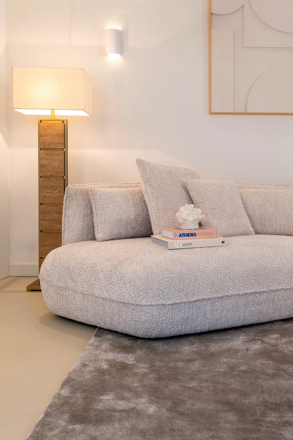 Obiect decorativ Mare, alb, aspect de coral – ambient