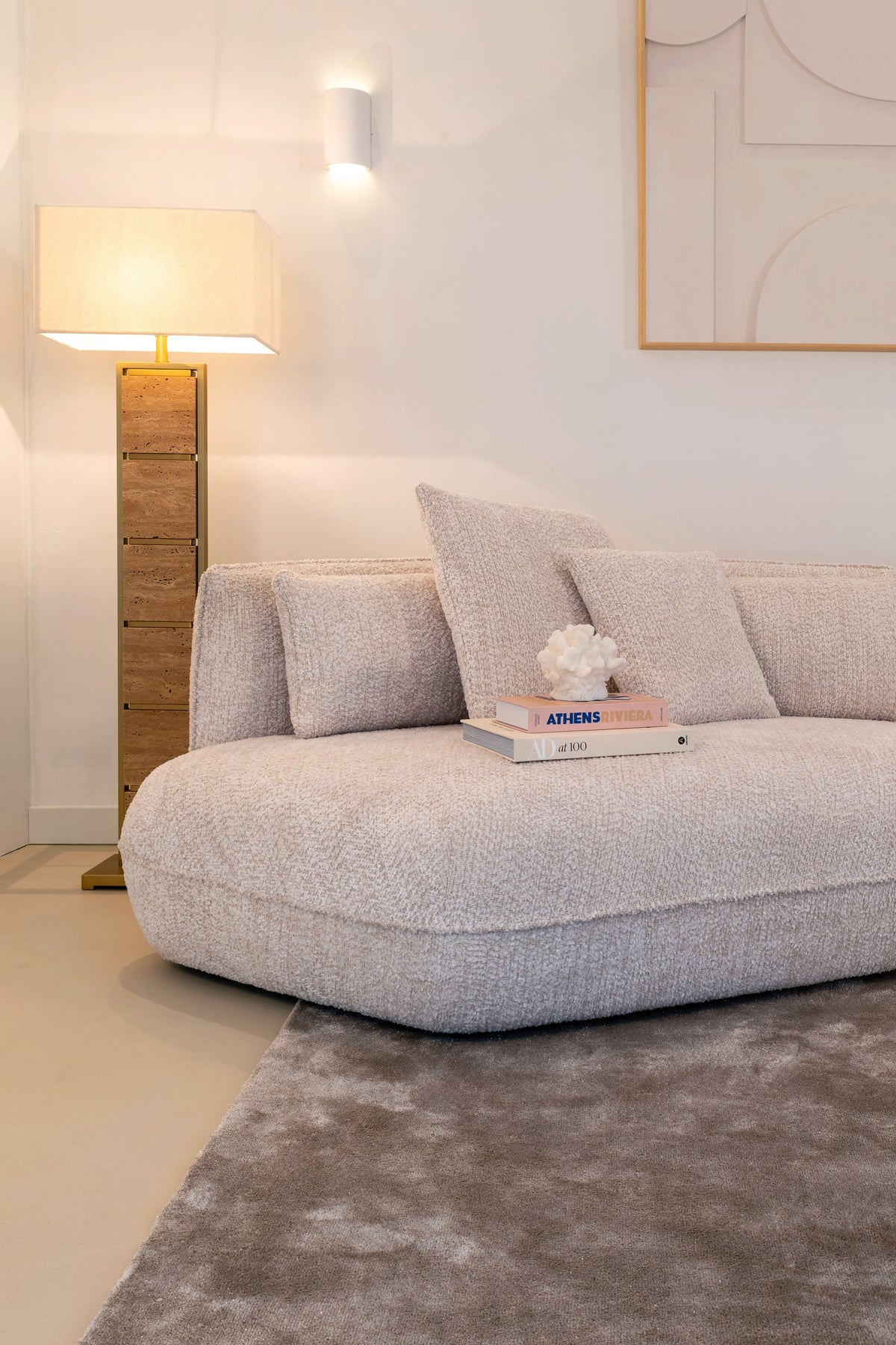 Obiect decorativ Mare, alb, aspect de coral – ambient