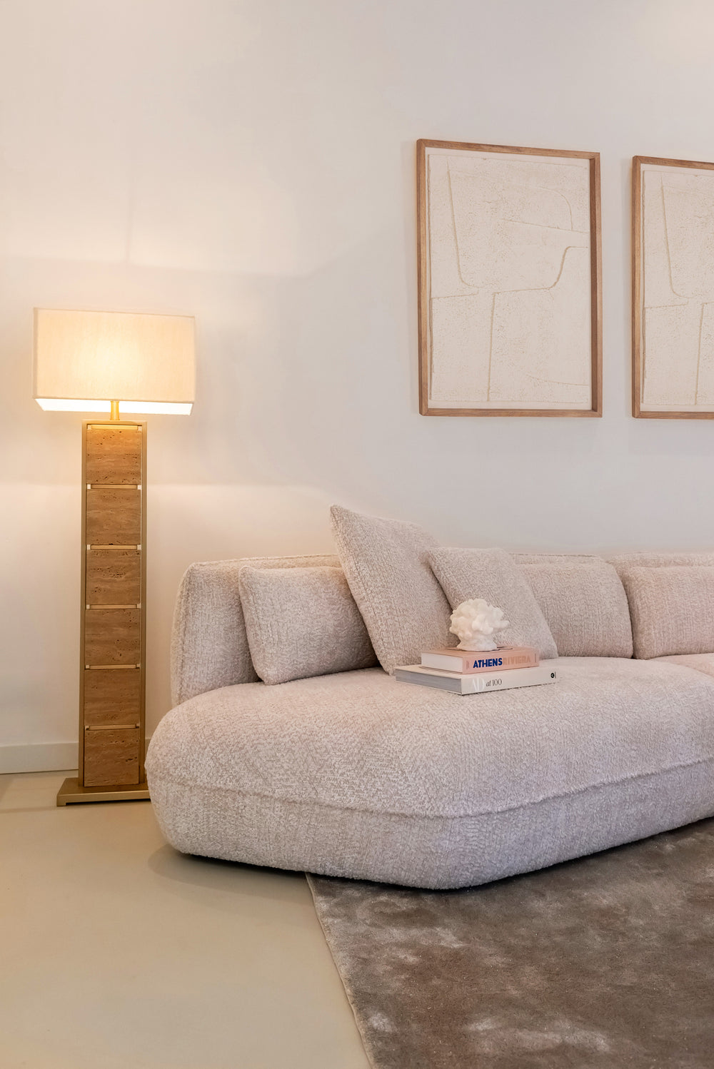Obiect decorativ Mare, alb, aspect de coral – ambient