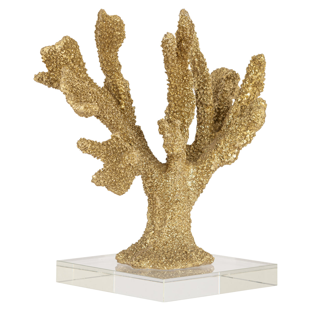 Obiect decorativ Mette, auriu, aspect de coral