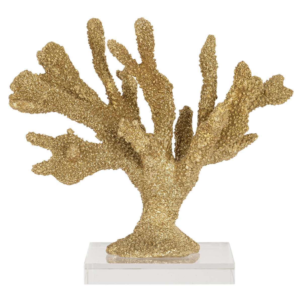 Obiect decorativ Mette, auriu, aspect de coral