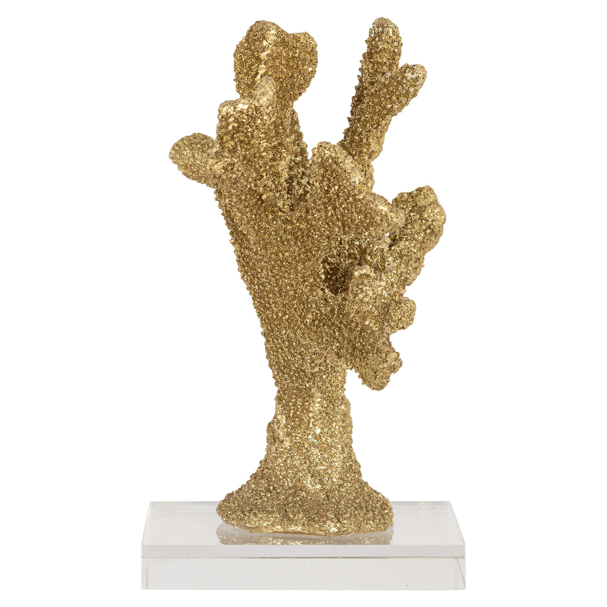 Obiect decorativ Mette, auriu, aspect de coral