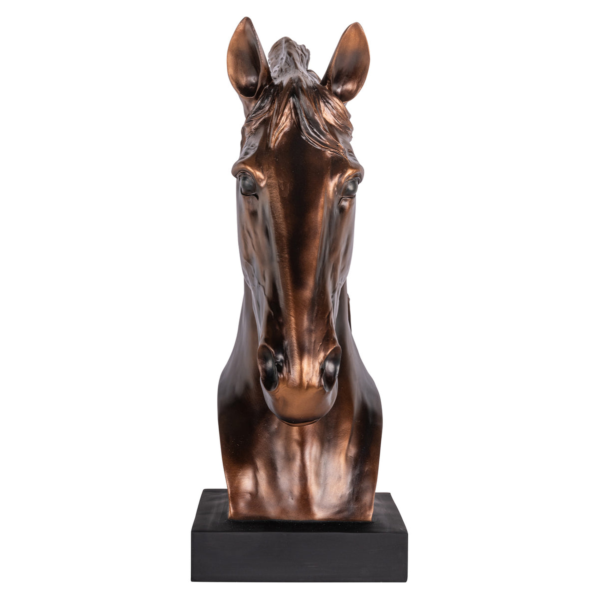Obiect decorativ Shadow, bronz, sculptură cap de cal