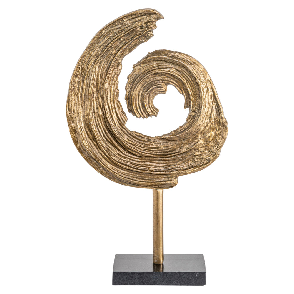 Obiect decorativ Swirl, alamă antichizată