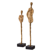 Obiect Dual, finisaj alamă vintage, set de 2