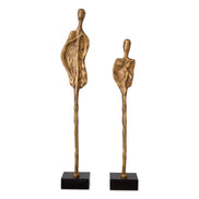 Obiect Dual, finisaj alamă vintage, set de 2