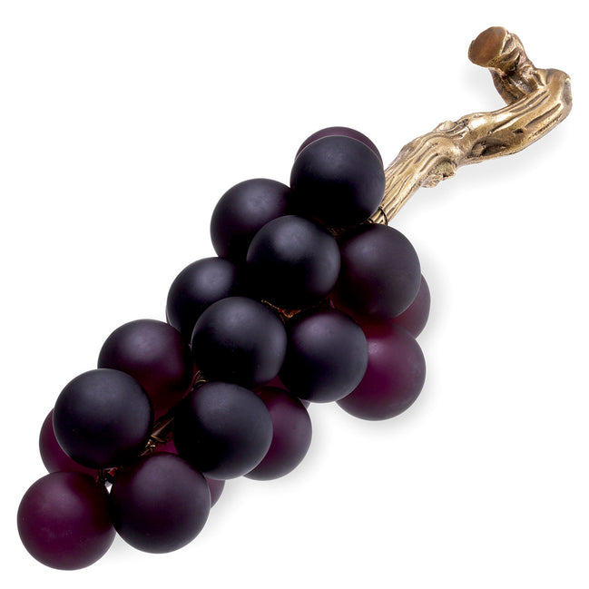 Obiect French Grapes, mov, finisaj alamă vintage