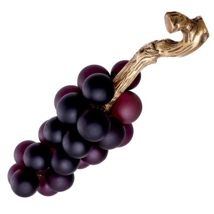 Obiect French Grapes, mov, finisaj alamă vintage