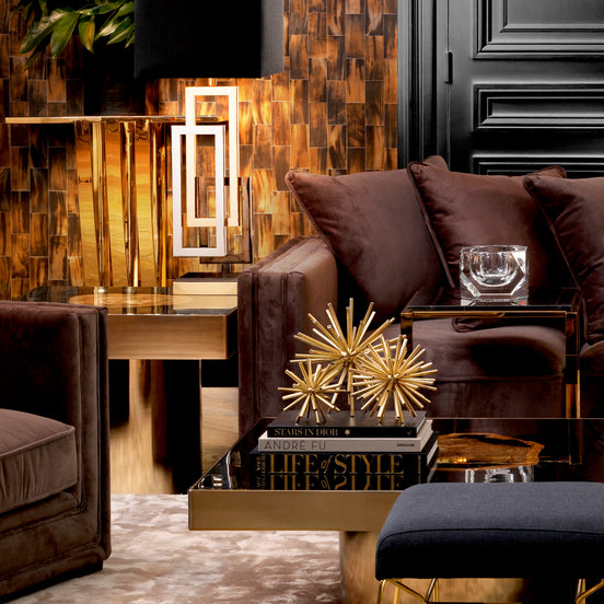 Obiect Meteor, alamă lustruită, set de 3