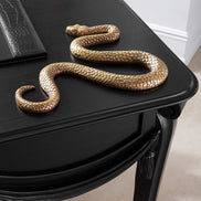 Obiect Serpent, finisaj alamă vintage