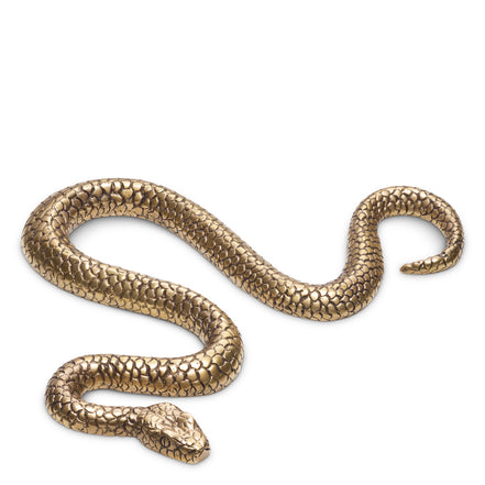Obiect Serpent, finisaj alamă vintage