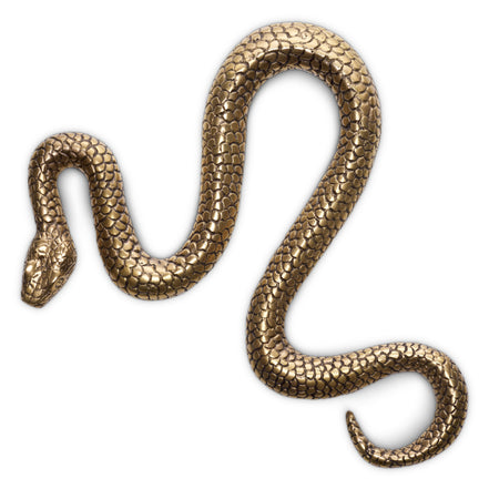 Obiect Serpent, finisaj alamă vintage
