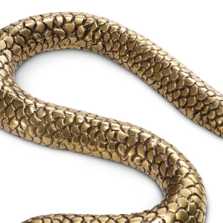 Obiect Serpent, finisaj alamă vintage