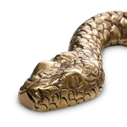 Obiect Serpent, finisaj alamă vintage