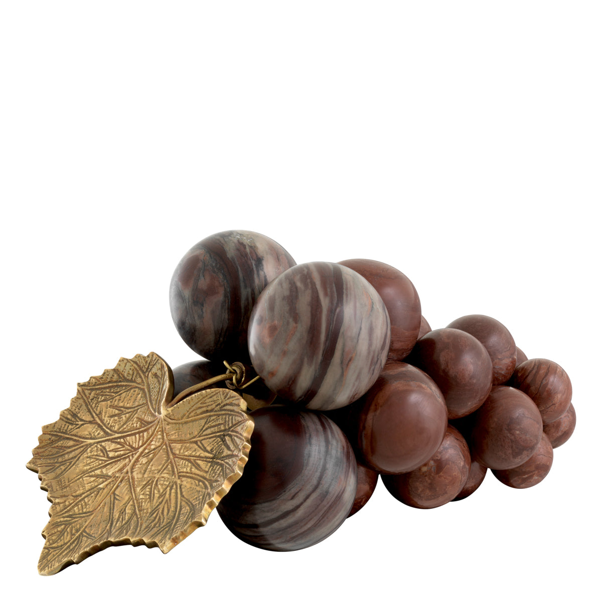 Obiect Vintage Grapes, marmură roșie