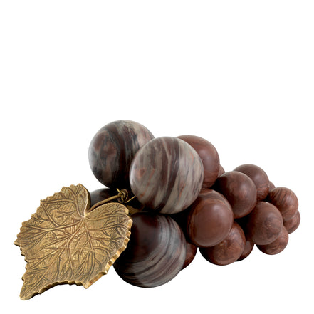 Obiect Vintage Grapes, marmură roșie