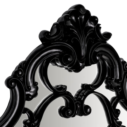 Oglindă Chippendale, finisaj negru