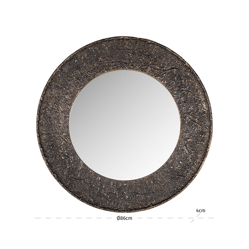 Oglindă Jamel, bronz – desen tehnic cu dimensiuni