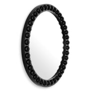 Oglindă Kenton rotundă, finisaj negru clasic