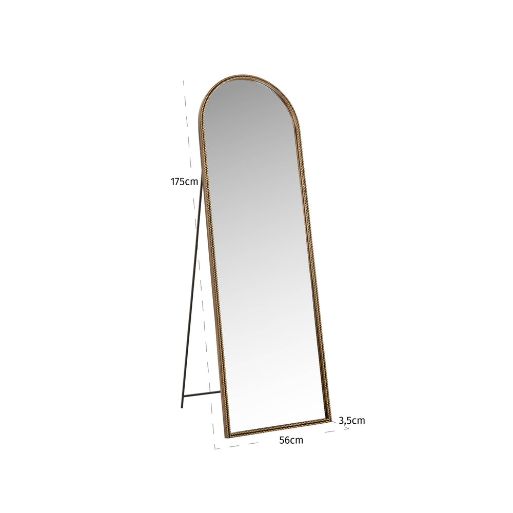 Oglindă Laurine, auriu – desen tehnic cu dimensiuni