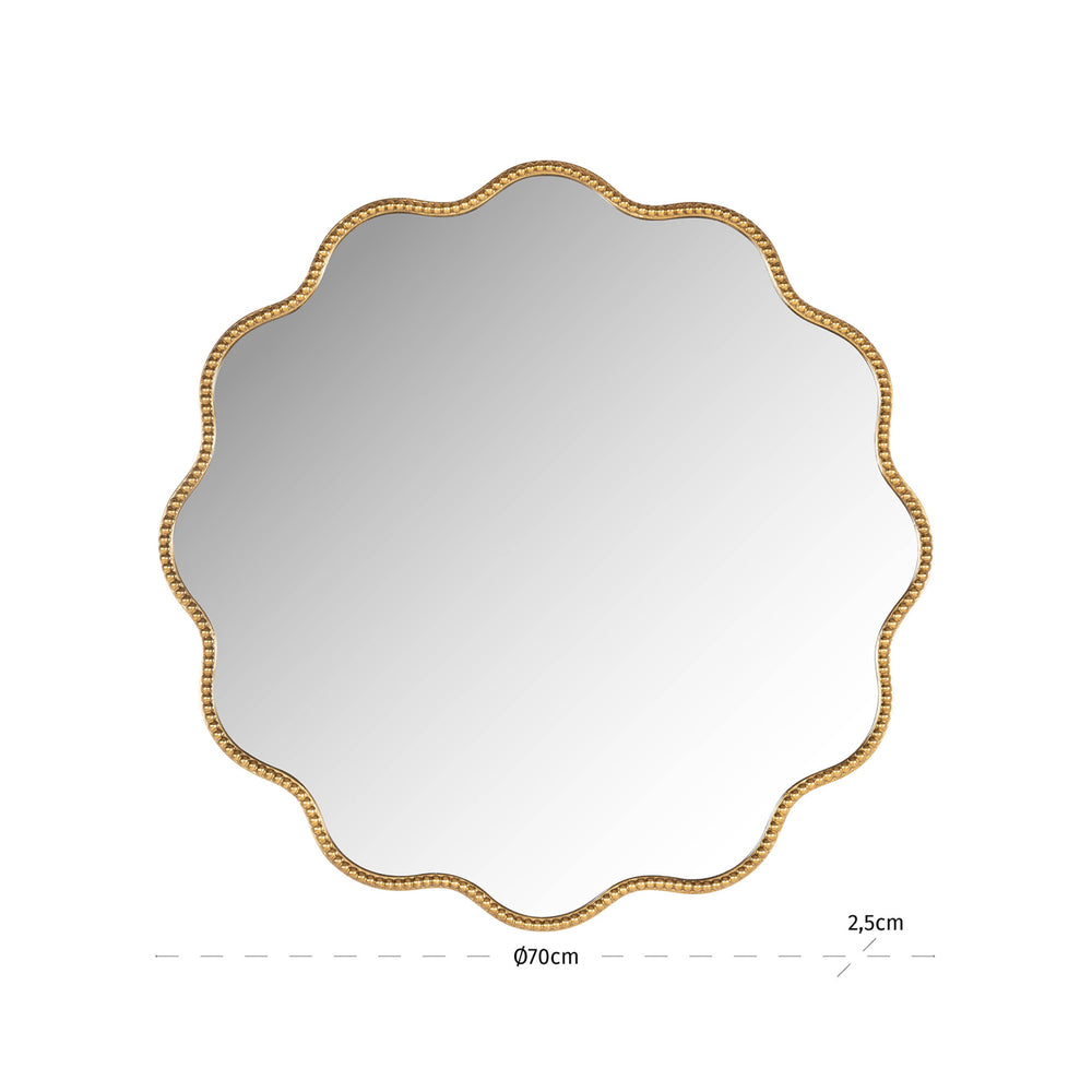 Oglindă Levien, auriu – desen tehnic cu dimensiuni