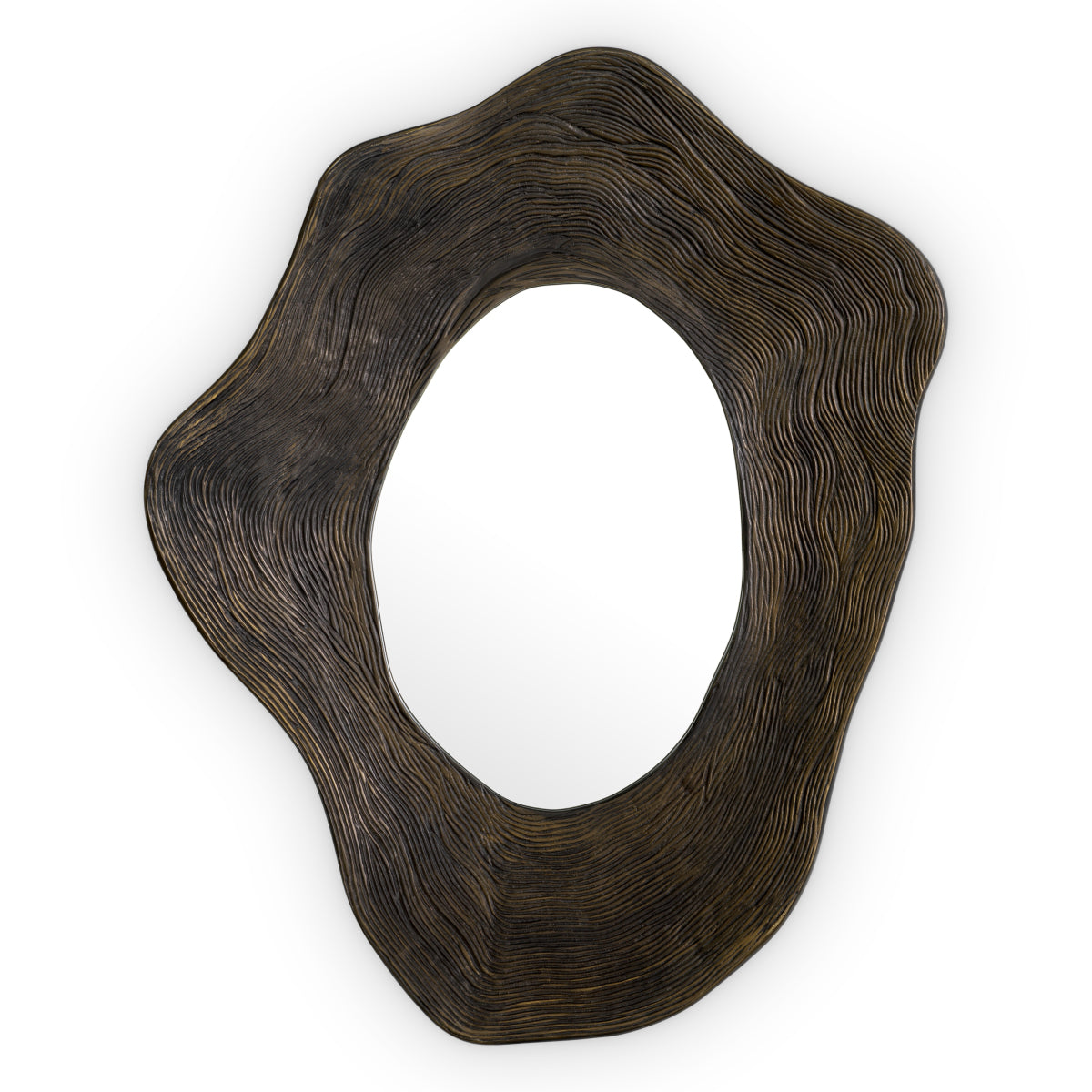Oglindă Pavona, finisaj bronz
