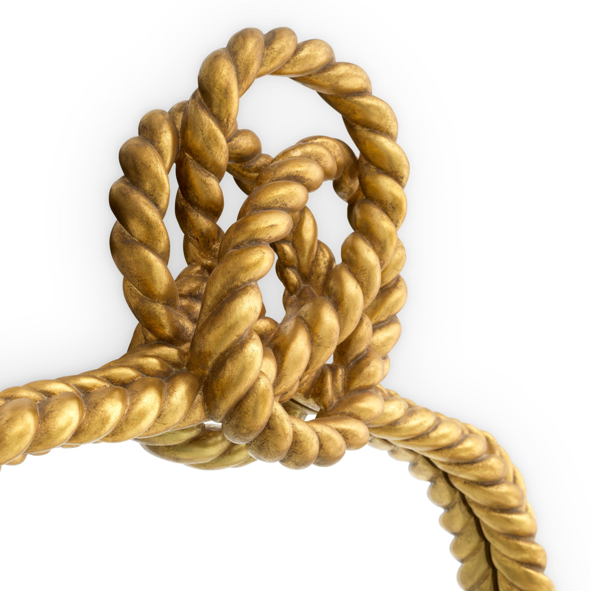 Oglindă Vincenso L, finisaj auriu antichizat