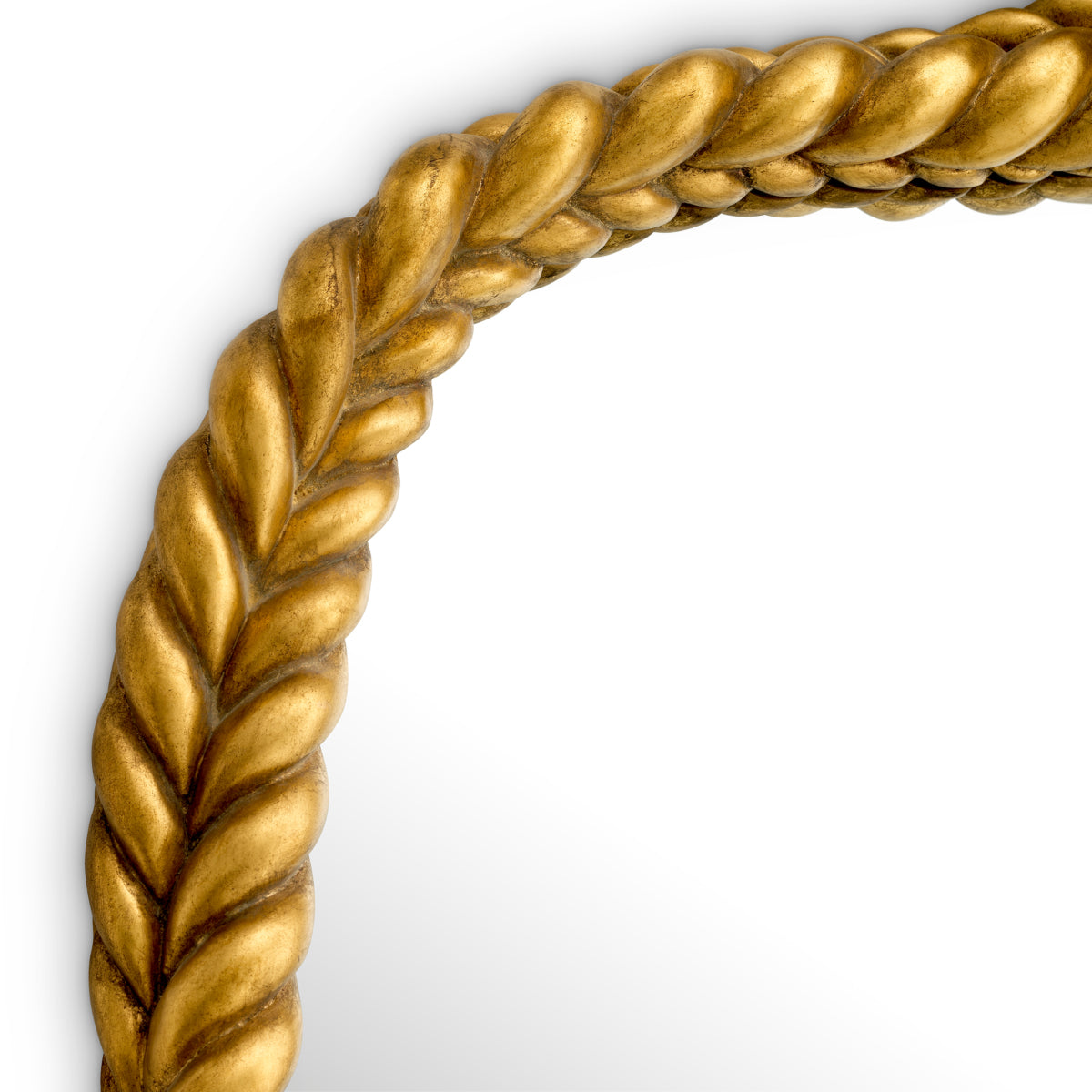 Oglindă Vincenso L, finisaj auriu antichizat