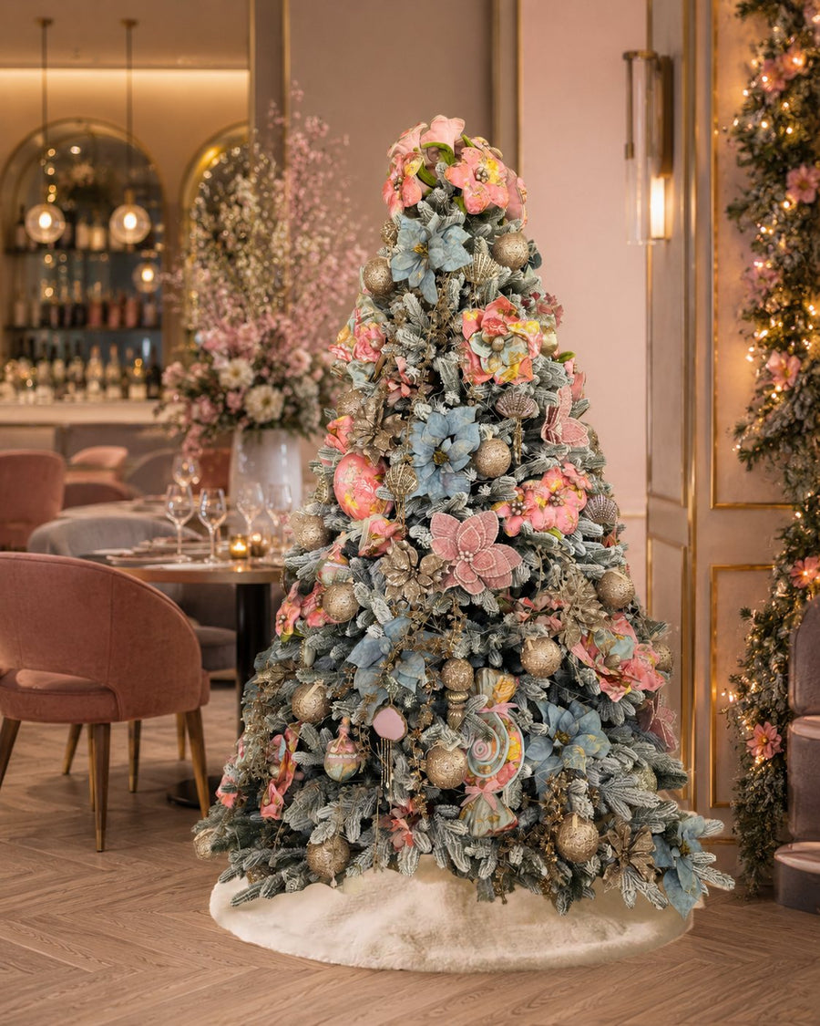 Brad decorat Winter Pastel, 2,5 m