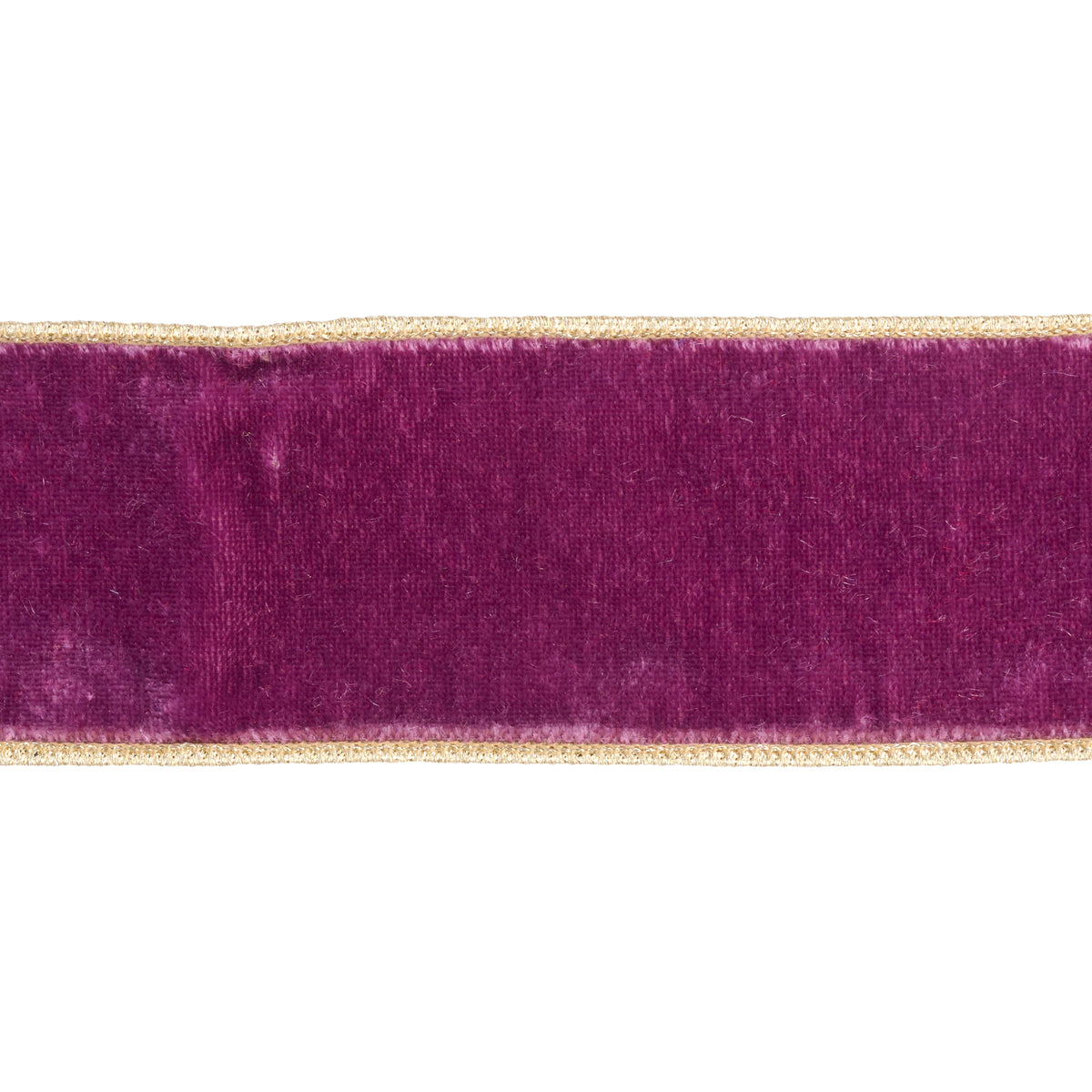 Panglică Sheldon din catifea și dupion metalizat, mov vinețiu, 6,4 cm x 4,57 m