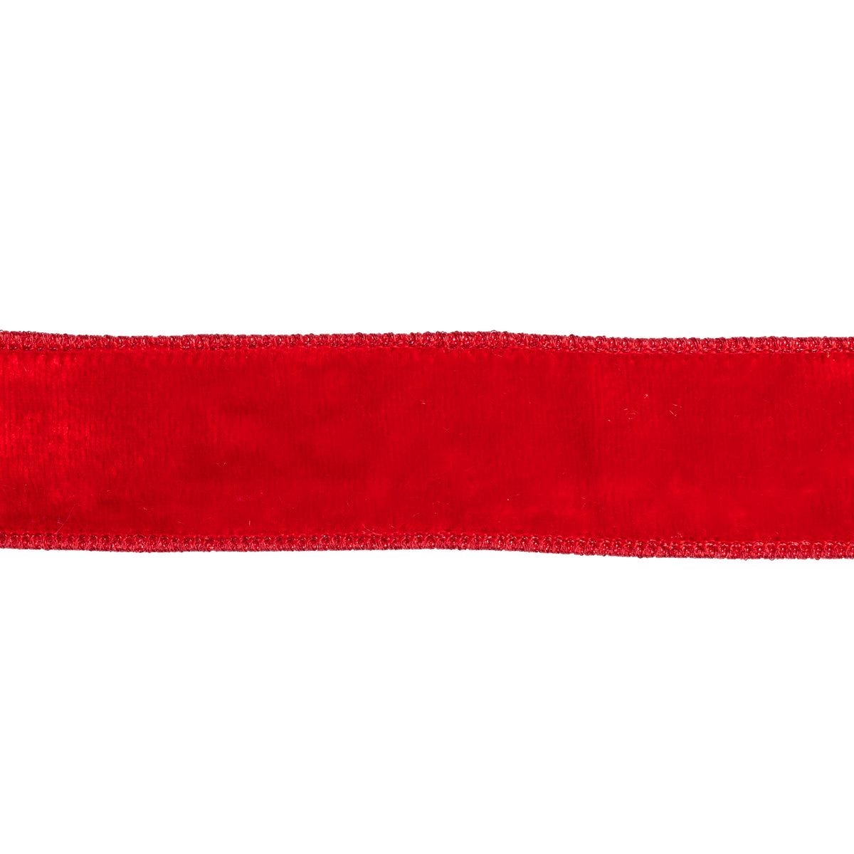 Panglică Sheldon din catifea și dupion metalizat, roșu, 3,8 cm x 9,14 m